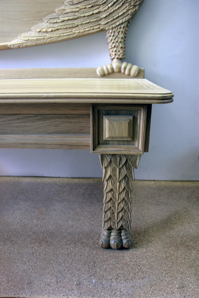 Обложка проекта: Скамья из дуба, ручная работа.