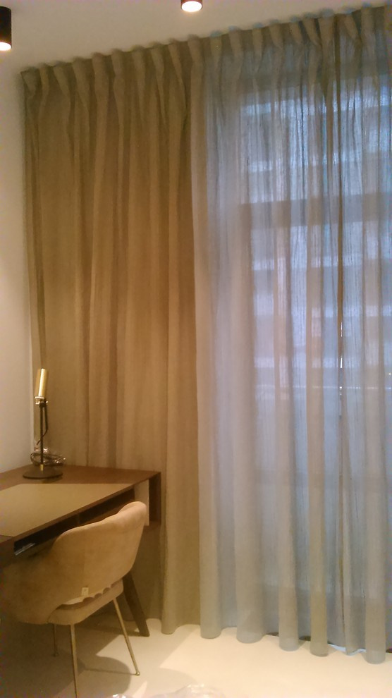 Шторы из плотных льняных тканей