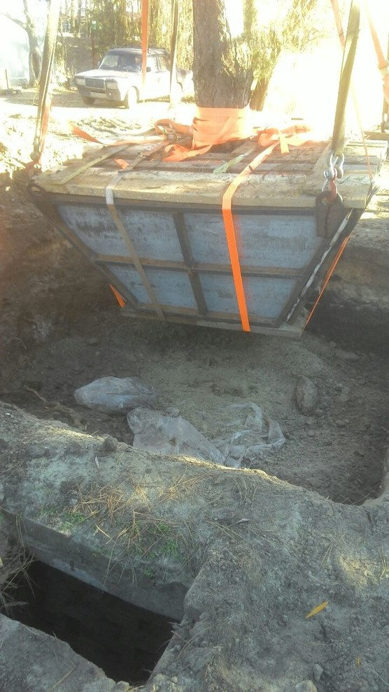 Посадка крупномеров.