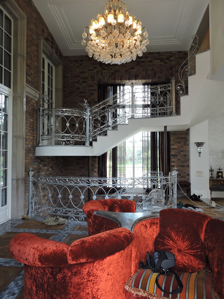 Кованое лестничное ограждение "КЛАССИКА "