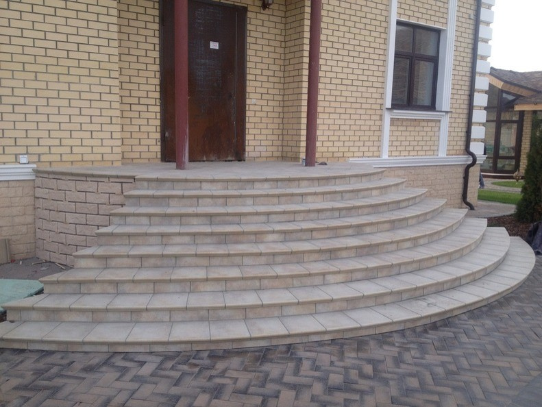 Наши объекты. Клинкерные ступени и плитка Stroher