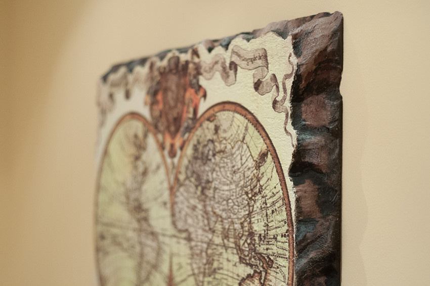 фреска на жесткой основе