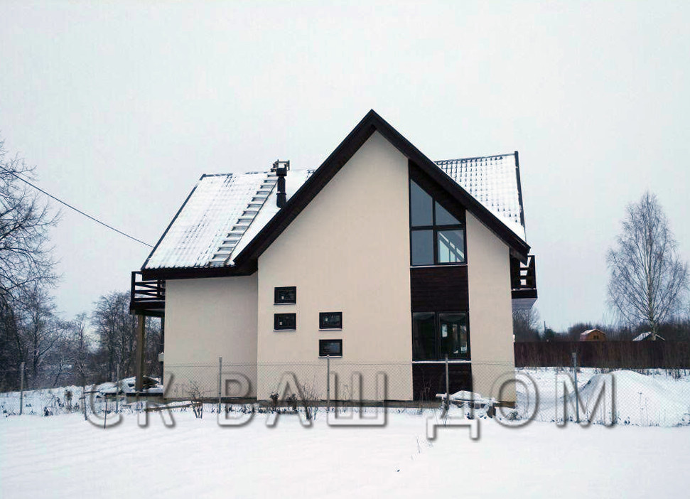 Двухэтажный каркасный дом в Волхове