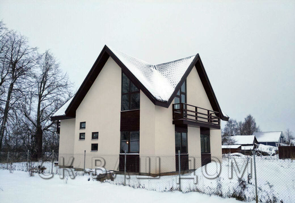 Двухэтажный каркасный дом в Волхове