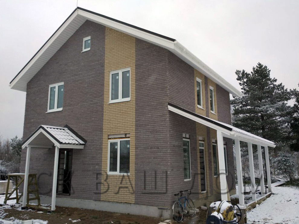 Двухэтажный дом из газобетона Тобино