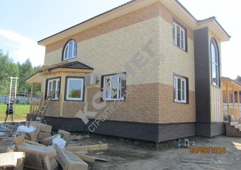 Каркасный дом 12*12. Двухэтажный