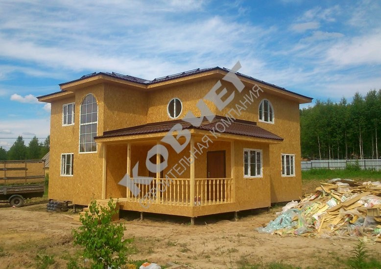 Каркасный дом 12*12. Двухэтажный