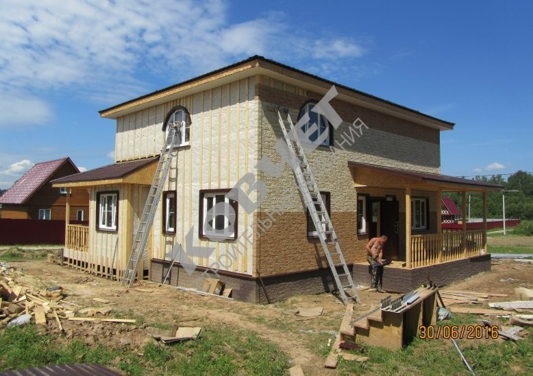 Каркасный дом 12*12. Двухэтажный