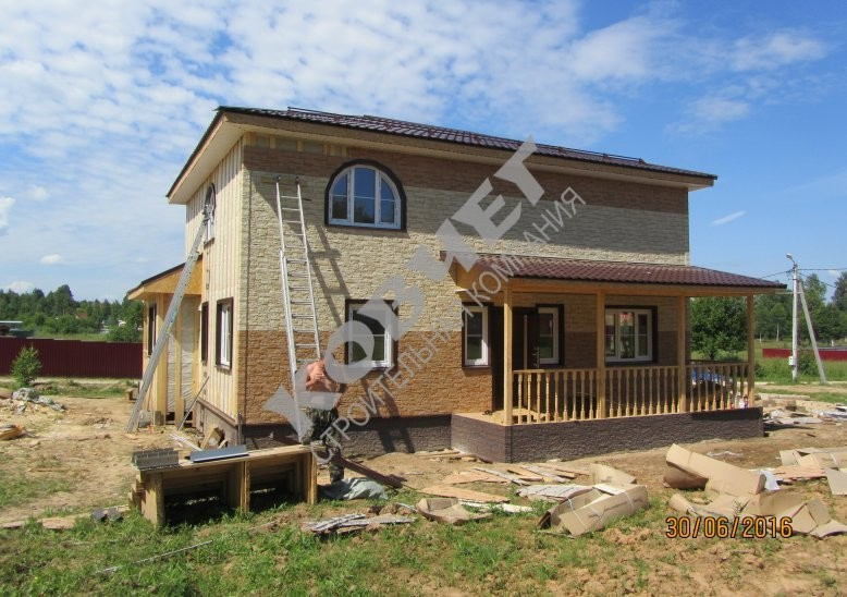 Каркасный дом 12*12. Двухэтажный
