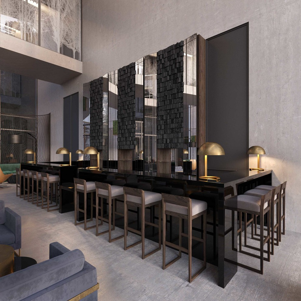 Interior design, decoration and private house architecture