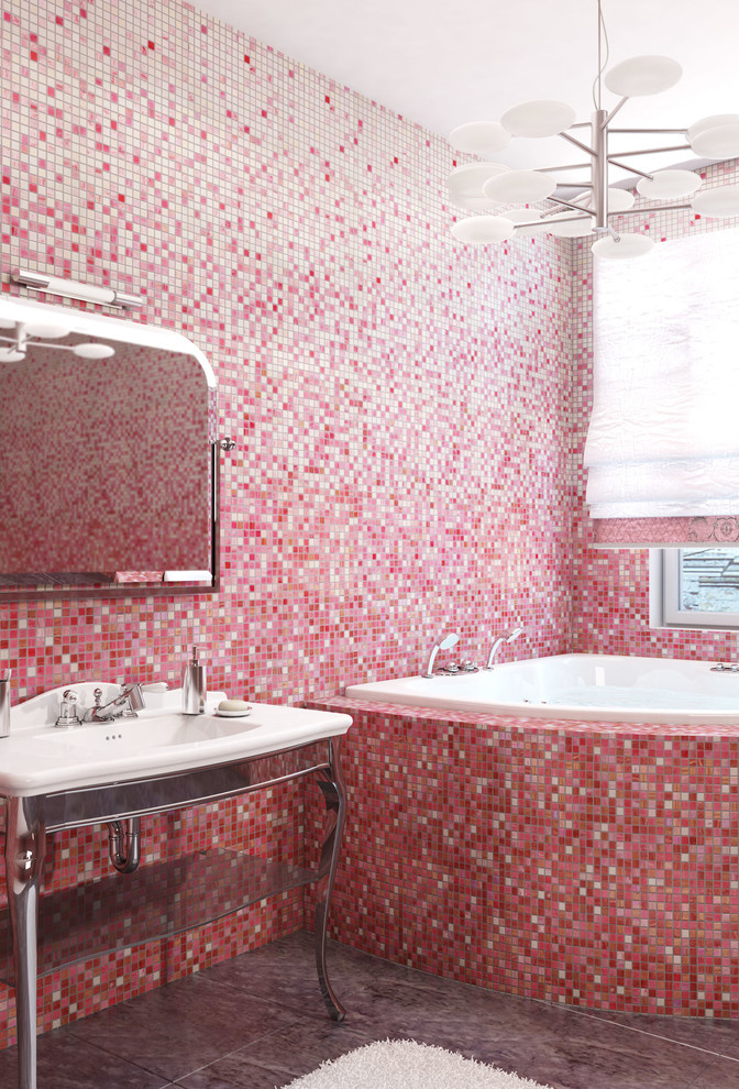 Мозаика из стекла в интерьере