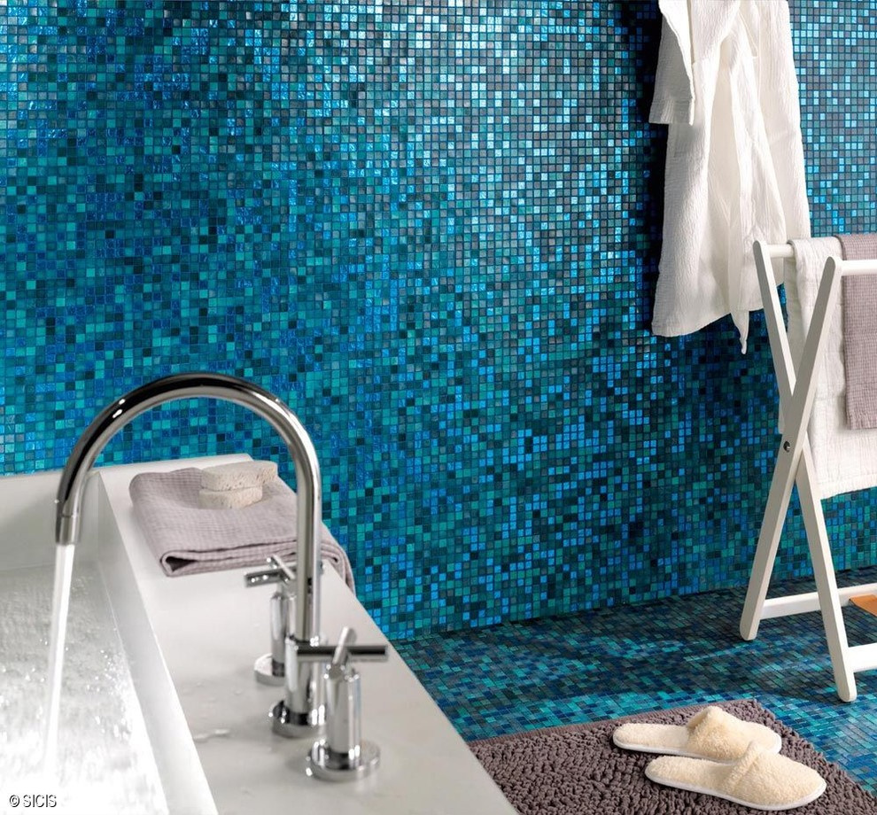 Мозаика из стекла в интерьере