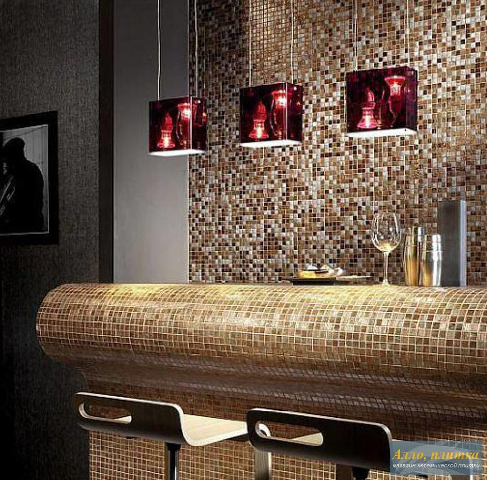 Мозаика из стекла в интерьере