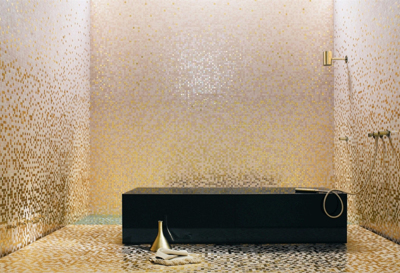 Мозаика из стекла в интерьере