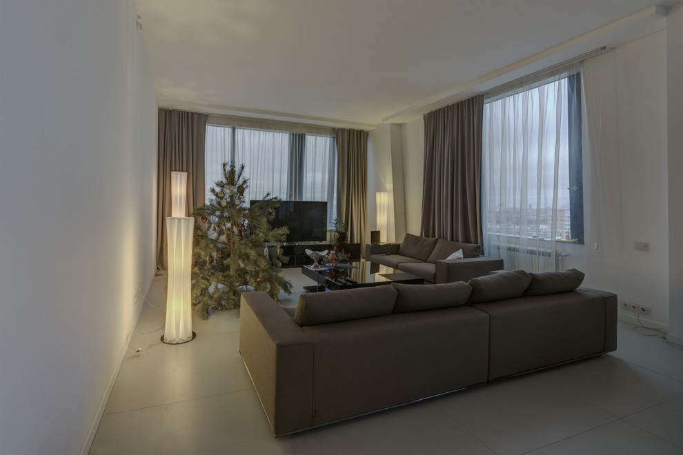 Квартира в современном стиле с яркими акцентами