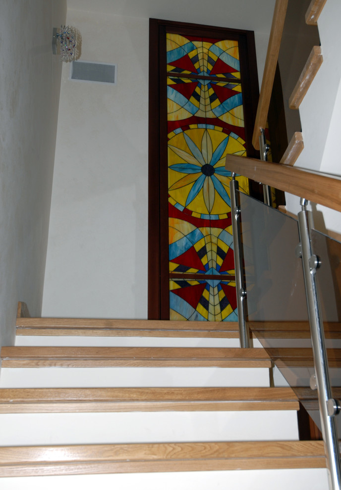 Витраж на лестнице.