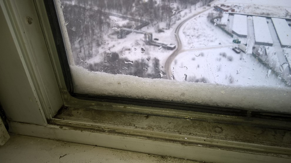 Окно до замены на новое