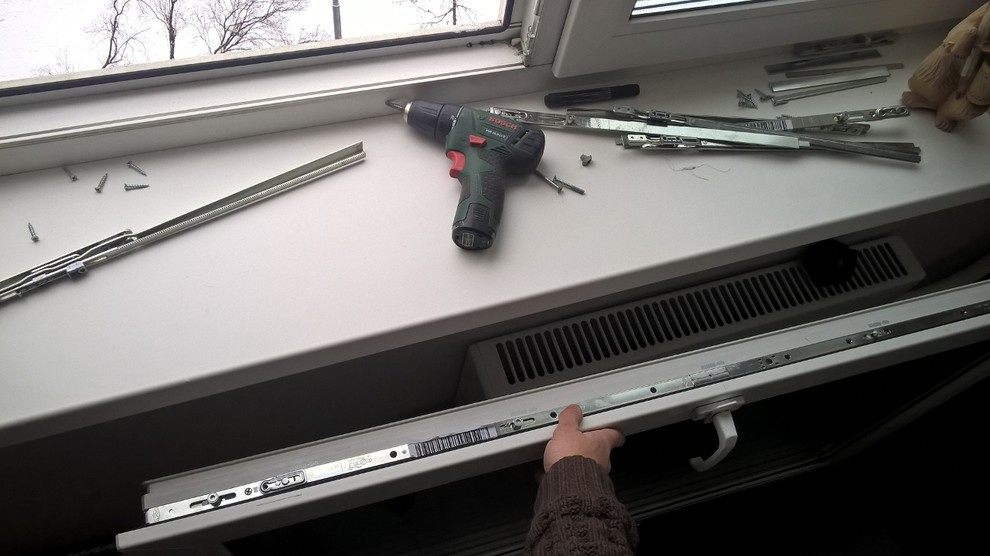 Снятие и регулировка створки