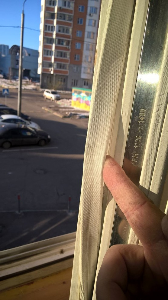 Утепление окна, уплотнитель Еврострип