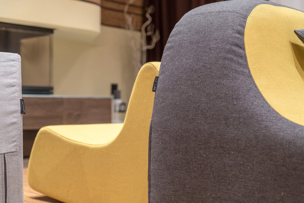 Гостиная в осенних тонах.