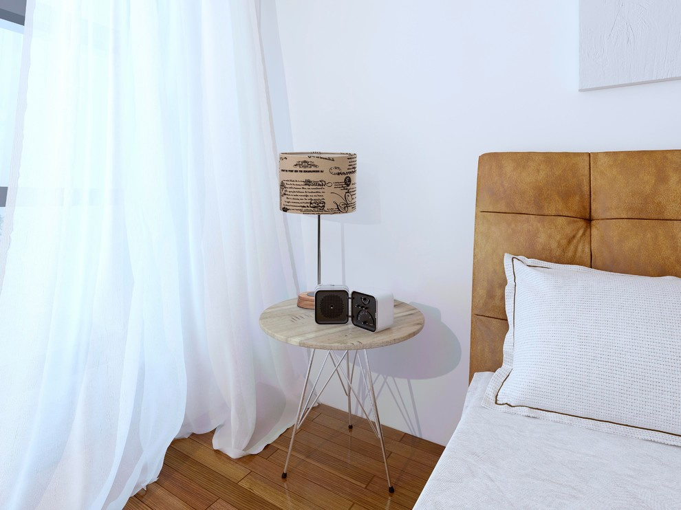 Спальня в светлых тонах