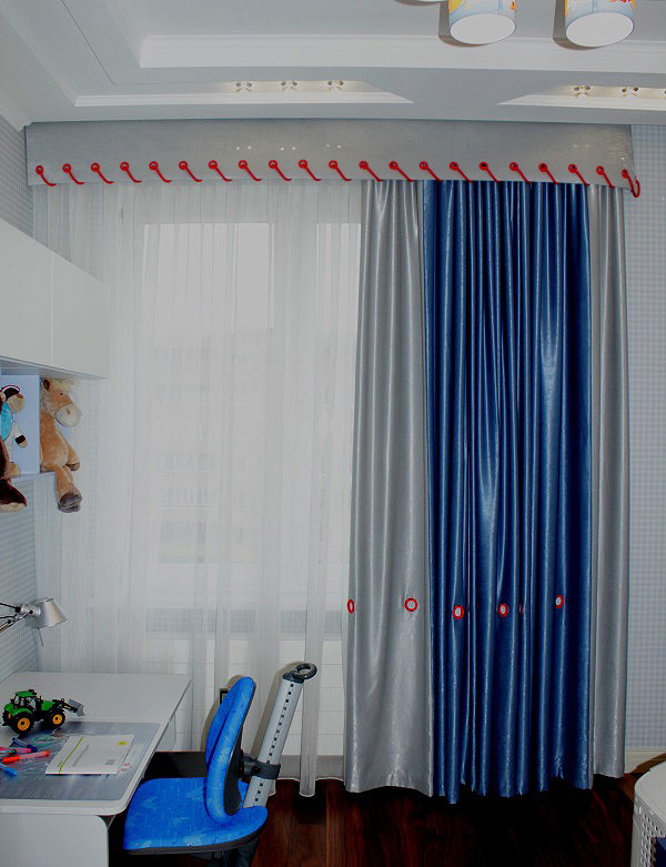 Обложка проекта: Оформление шторами в детских комнатах