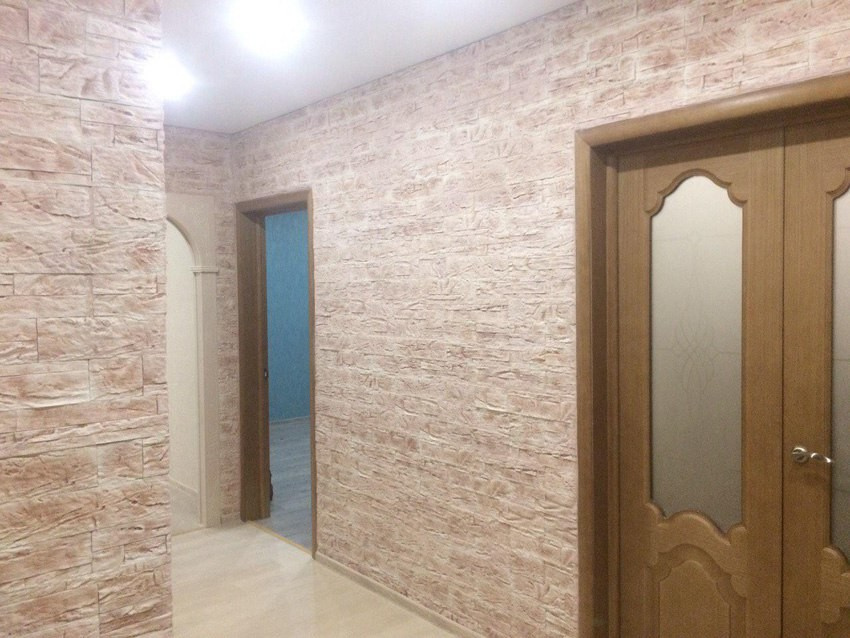 Отделка стен в квартире клинкерной плиткой