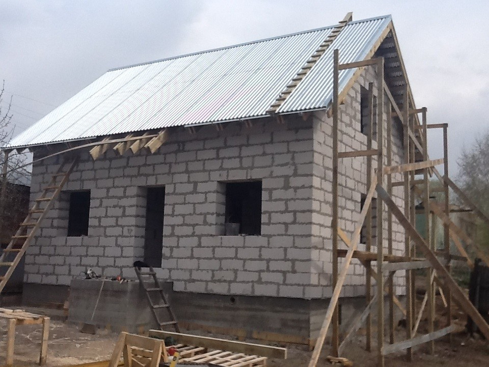 Жилой дом 6,0х9,0м из газоблоков