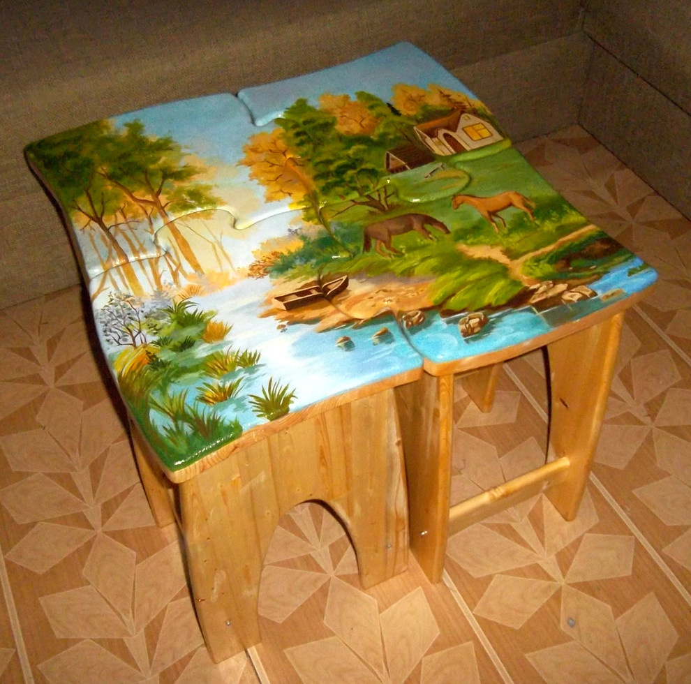 Табурет - паззл