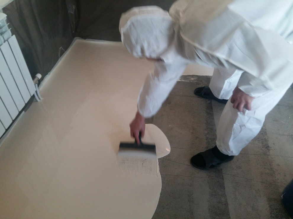 Полимерный пол в квартире.