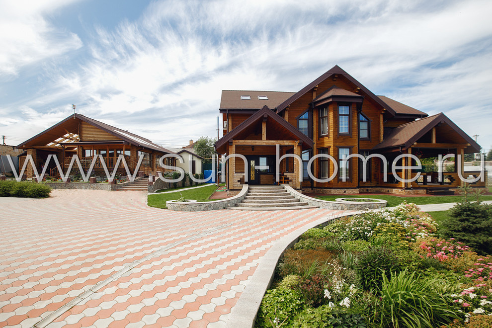 Загородный коттедж из бруса