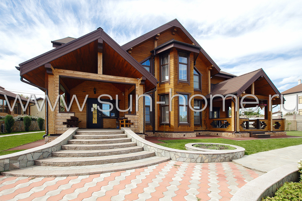 Загородный коттедж из бруса