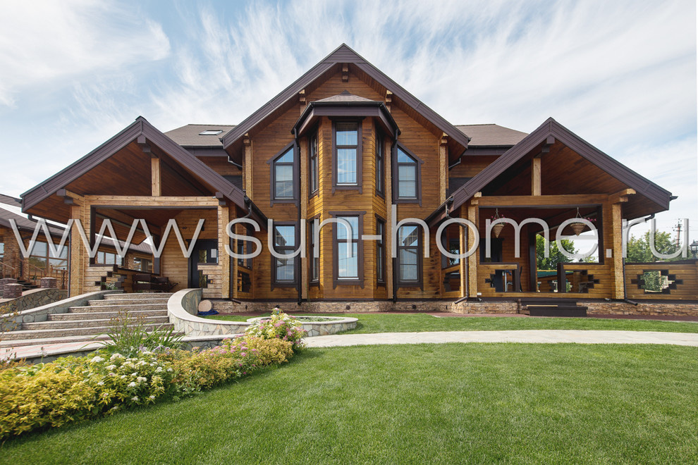 Загородный коттедж из бруса