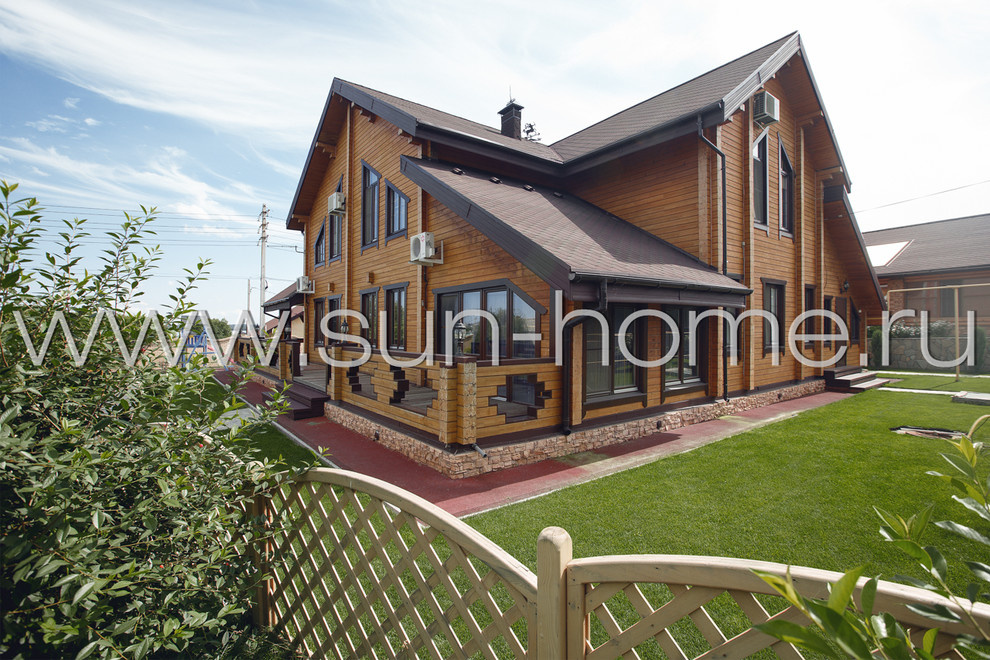 Загородный коттедж из бруса