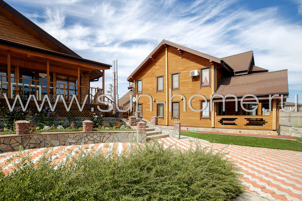 Загородный коттедж из бруса