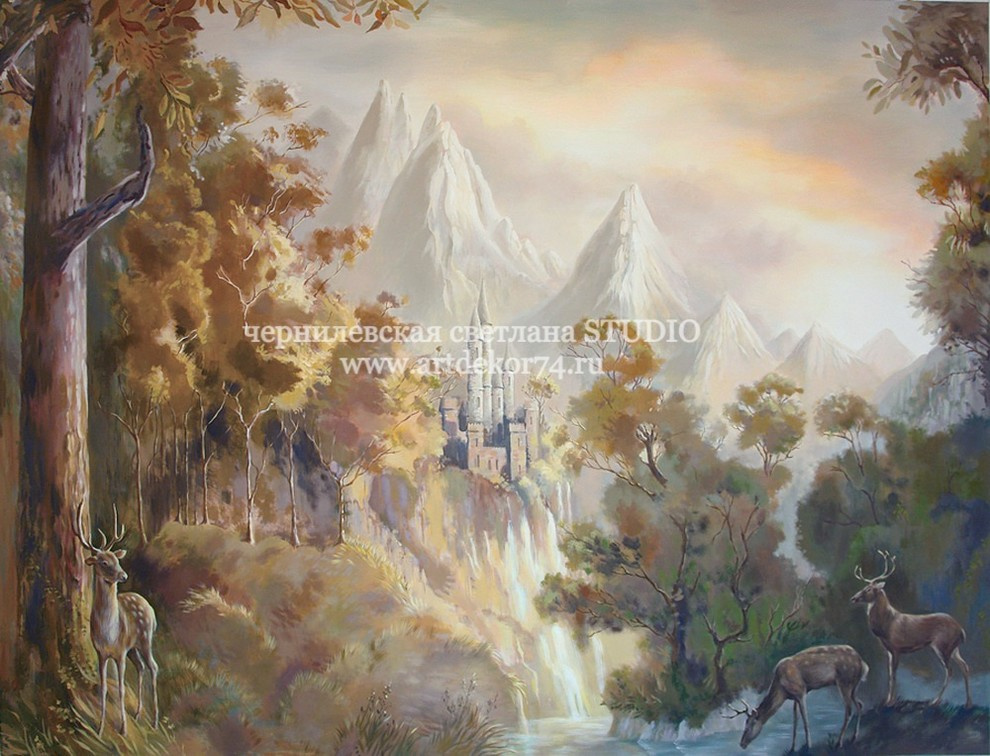 Художественная роспись стен, потолков, мебели. Фрески. Картины.