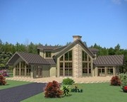 Одноэтажный каркасный дом