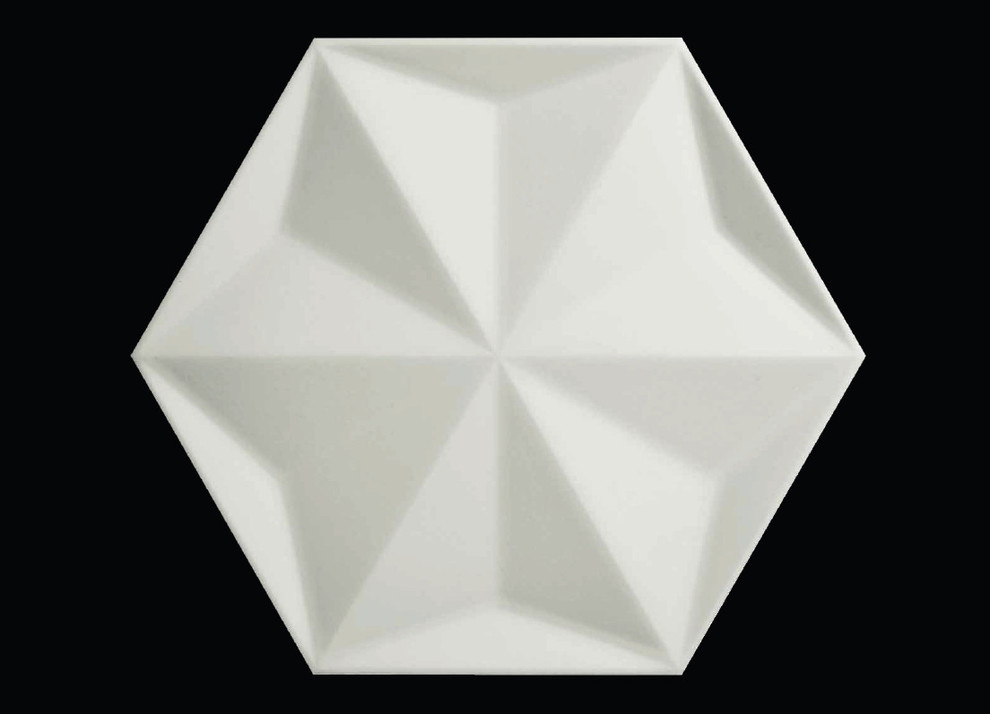 Объемна плитка геометрия для ванной и гостиной