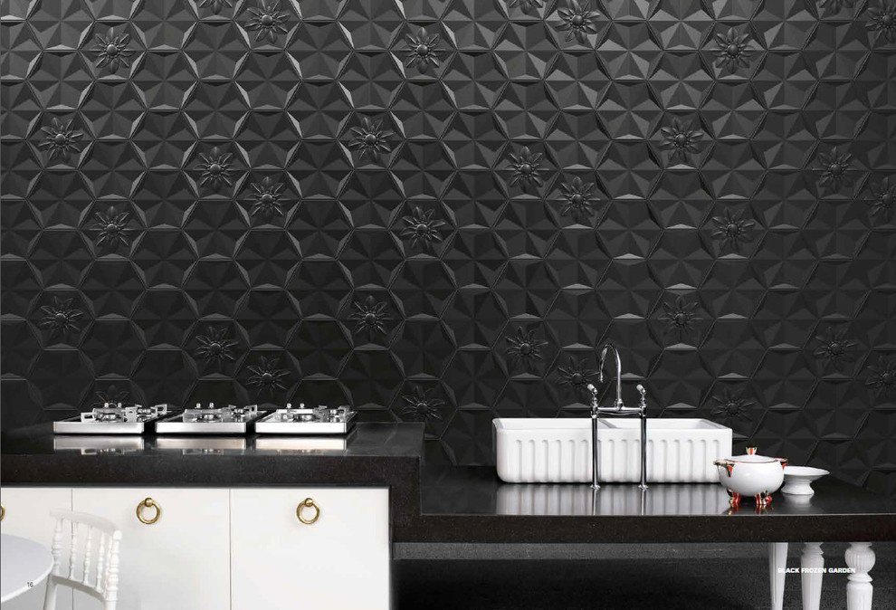 Объемна плитка геометрия для ванной и гостиной