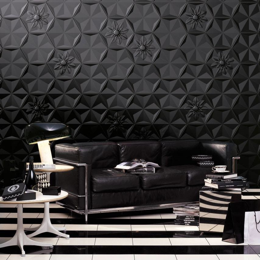 Объемна плитка геометрия для ванной и гостиной