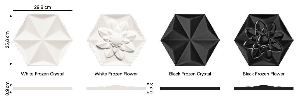 Объемна плитка геометрия для ванной и гостиной