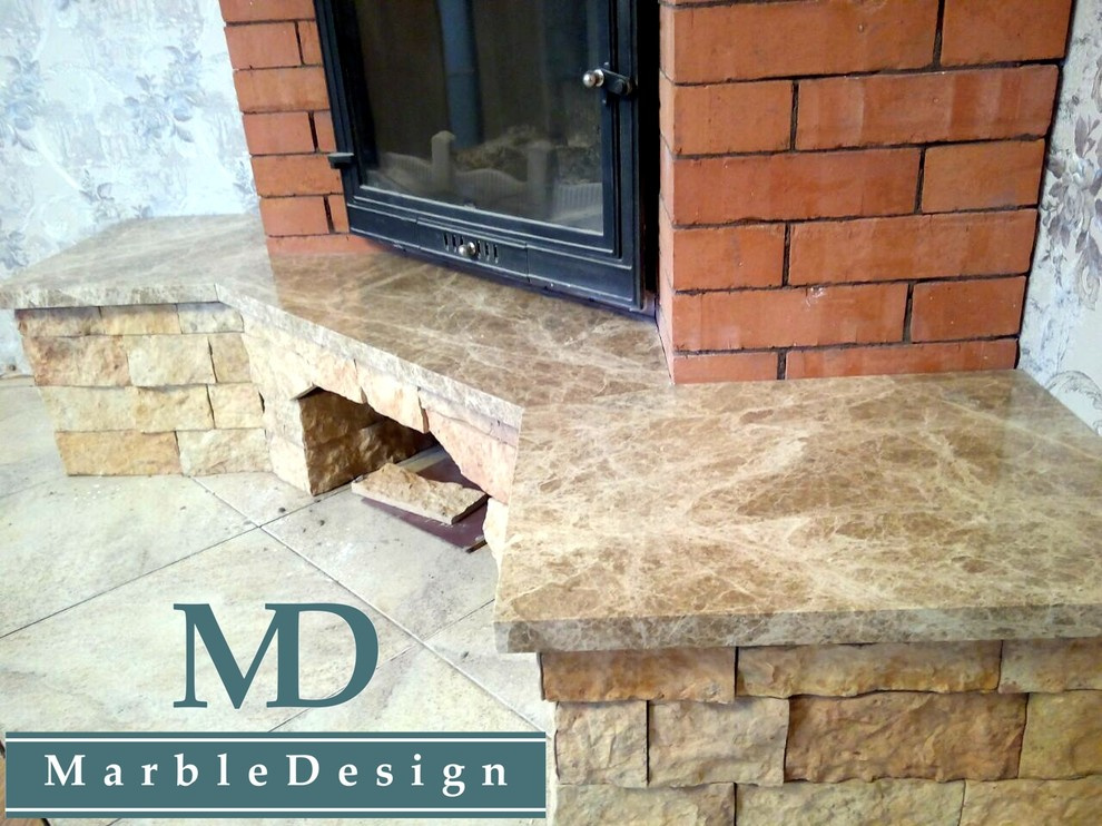 Каминные полки из мрамора