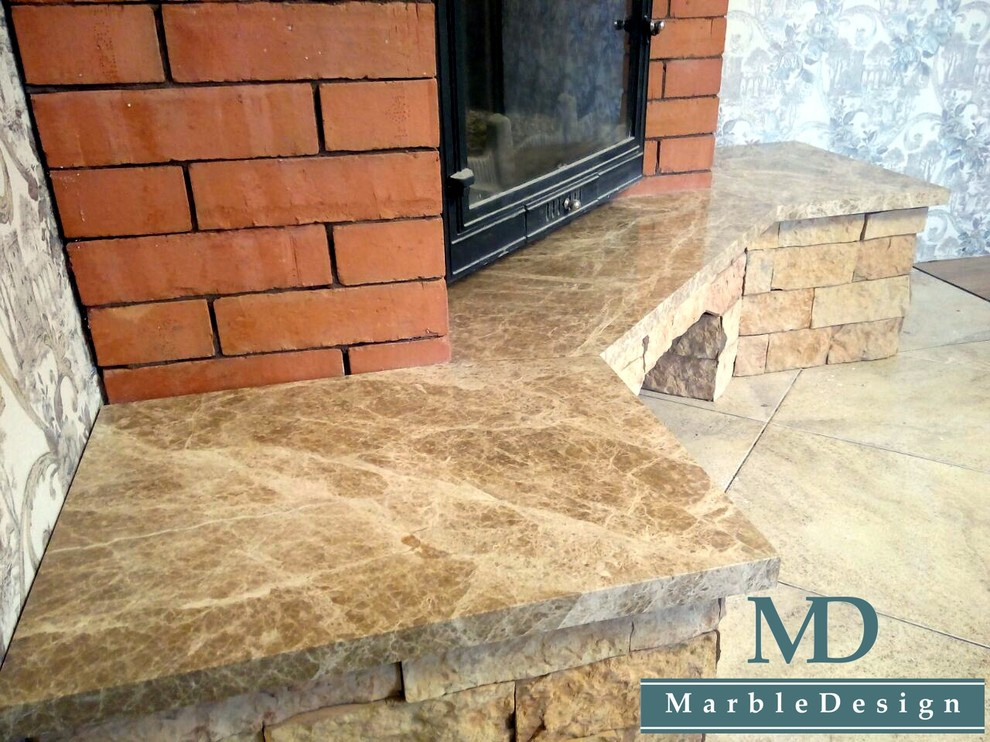 Каминные полки из мрамора