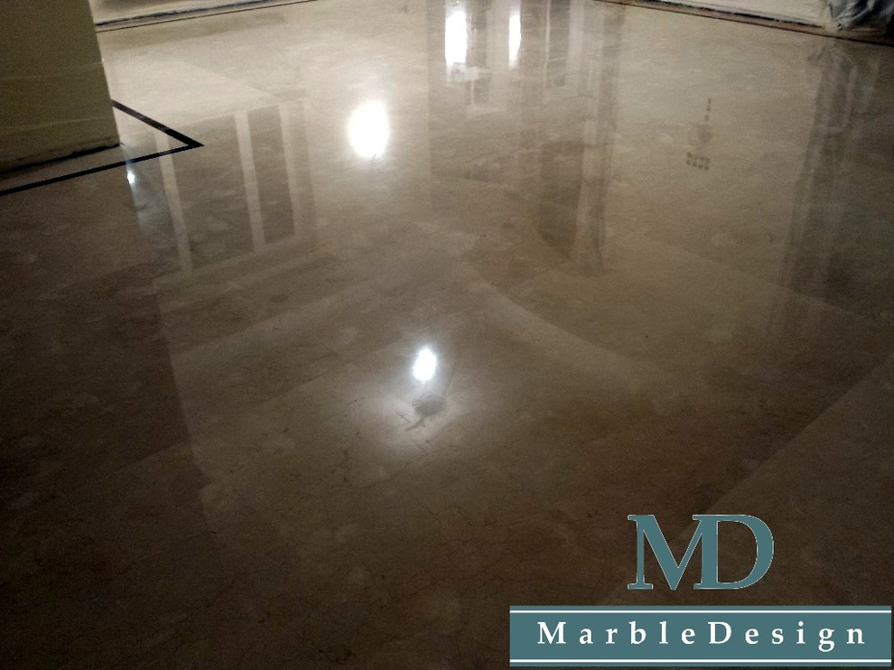 Переполировка, кристаллизация полов