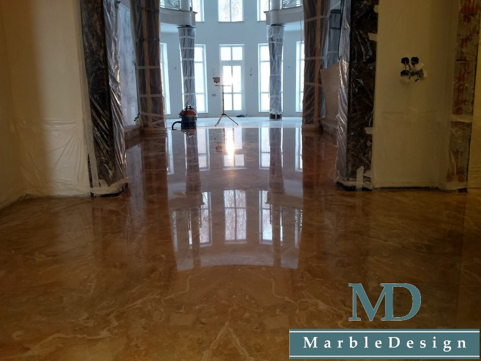 Переполировка, кристаллизация полов