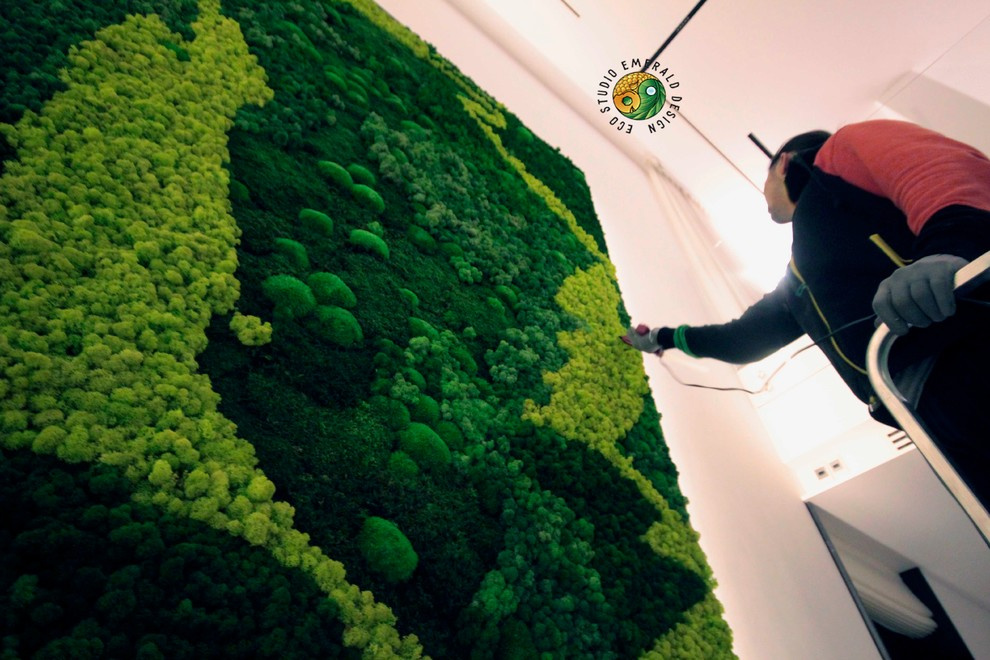 Обложка проекта: Панно из комбинированного стабилизированного мха