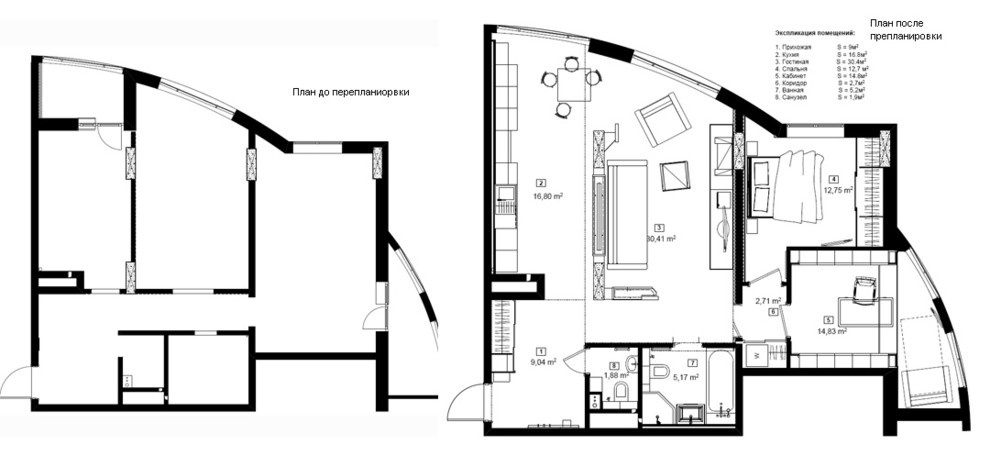 квартира с картиной