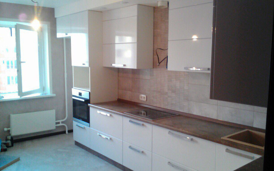 Кухня с фасадами МДФ в плёнке ПВХ