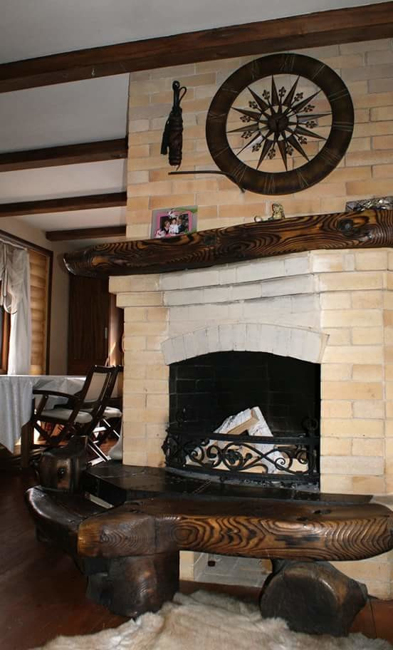 Оформление камина