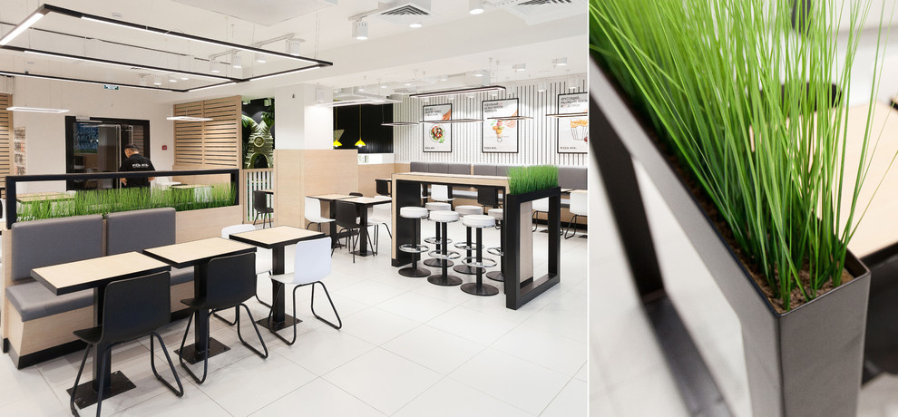 ИНТЕРЬЕР КАФЕ БЫСТРОГО ПИТАНИЯ PIZZAMIA , Г. ЕКАТЕРИНБУРГ